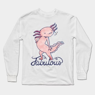 axolotl, axolotl pattern, salamander , salamander shirt, olm, pond newt, lizard , mexican salamander Long Sleeve T-Shirt